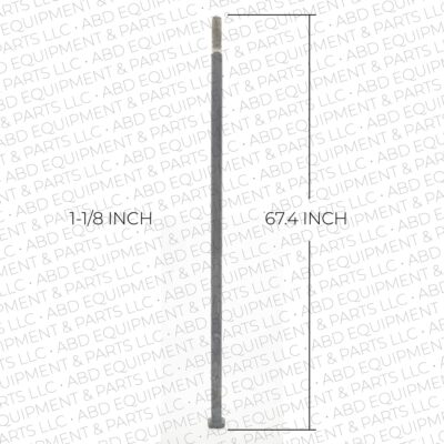 Disc Axle 1-1/8 inches Square x 67.4 inches - Abd Equipment & Parts LLC