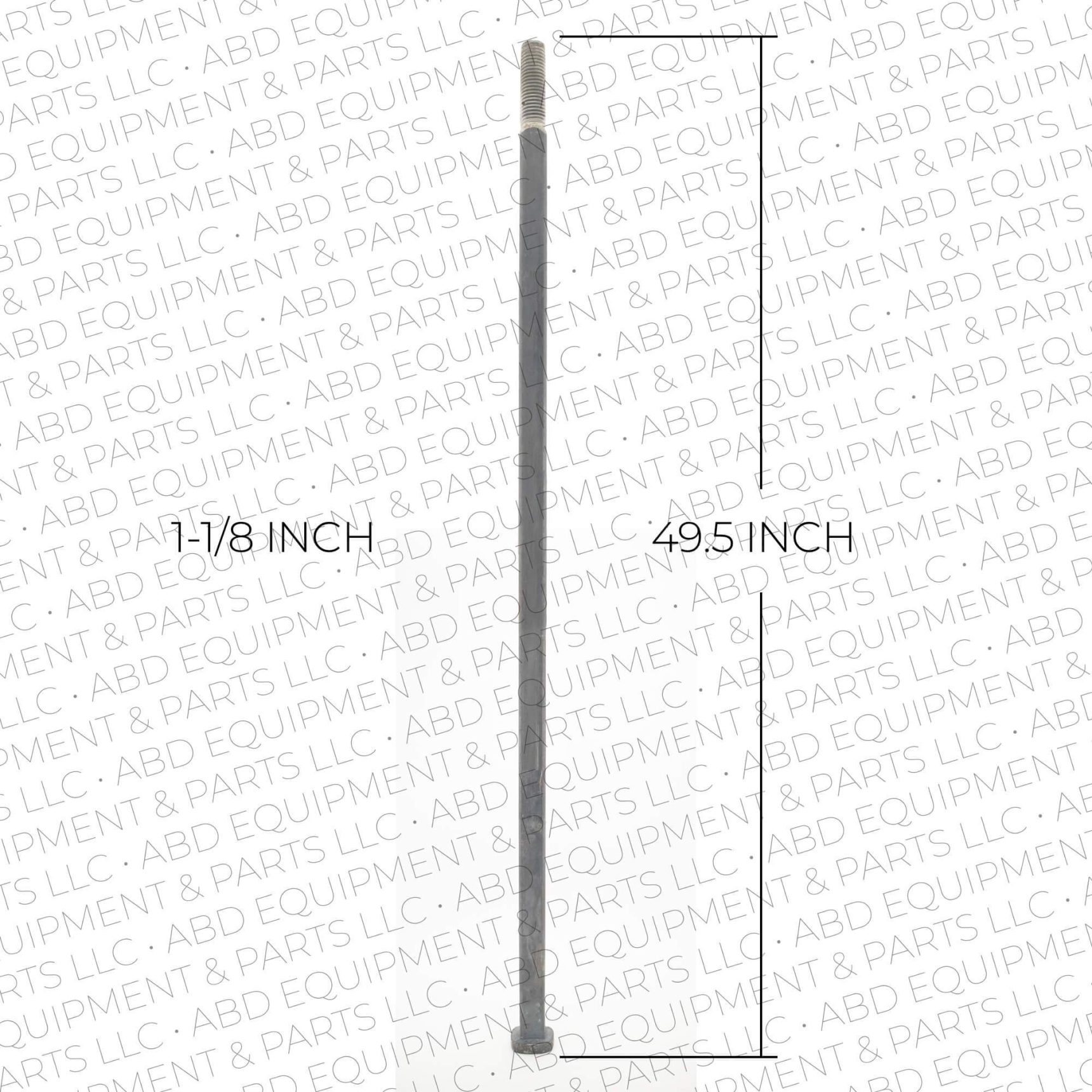 Disc Axle 1-1/8 inches Square x 49.5 inches - Abd Equipment & Parts LLC